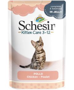Agras Pet Foods SCHESIR Chicken fillets in jelly - wet food for kittens - 85g