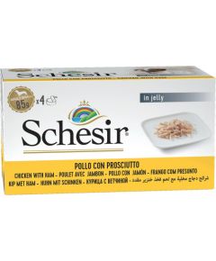 Agras Pet Foods SCHESIR Chicken with ham in jelly - wet dog food - 4 x 85g