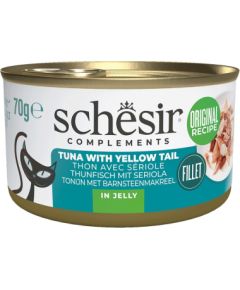 Agras Pet Foods SCHESIR Complements Tuna with yellow tail in jelly - wet cat food - 70g