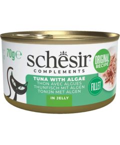 Agras Pet Foods SCHESIR Complements Tuna with algae in jelly - wet cat food - 70g