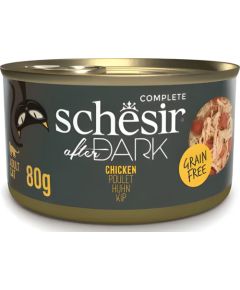 Agras Pet Foods SCHESIR After dark Chicken in broth - wet cat food - 80g