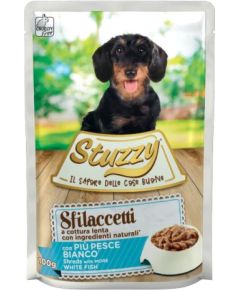 Agras Pet Foods STUZZY Sfilaccetti with white fish meat - wet dog food - 100g