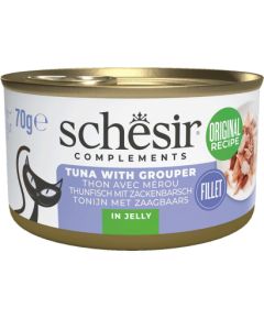 Agras Pet Foods SCHESIR Tuna with grouper in jelly - wet cat food - 70g