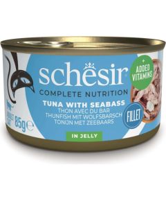 Agras Pet Foods SCHESIR in jelly Tuna with sea bass - wet cat food - 85 g