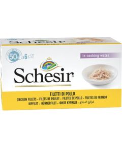 Agras Pet Foods SCHESIR Chicken fillets in broth - wet cat food - 6x50g