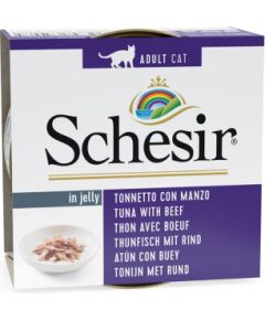 Agras Pet Foods SCHESIR Tuna with beef in jelly - wet cat food - 85g