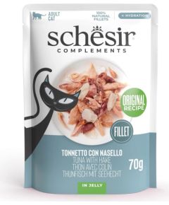 Agras Pet Foods SCHESIR Adult Tuńczyk z morszczukiem 70g
