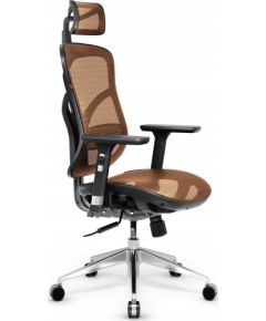 Krzesło biurowe Diablo Chairs Fotel ergonomiczny Diablo V-Basic: czarno-pomarańczowy