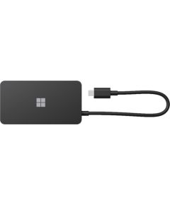 Microsoft Surface USB-C Travel Hub (black, HDMI, RJ-45, USB-A, USB-C)