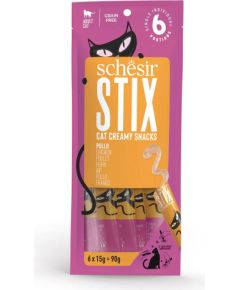 Agras Pet Foods SCHESIR Stix Cream of chicken - treat for cats - 6x15g