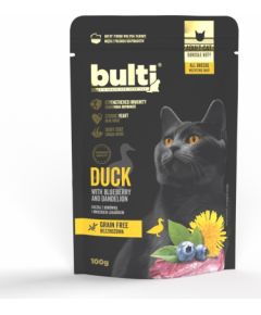 BULTI Superfoods Duck mince with blueberries and dandelion - wet cat food - 100g