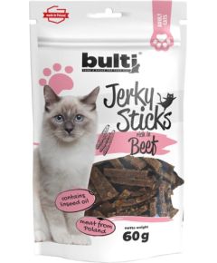 BULTI Jerky Sticks bogate w wołowinę przysmak dla kota 60g