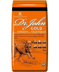 Dr. John Dr John Gold 15kg vistas gaļa ar dārzeņiem suņiem