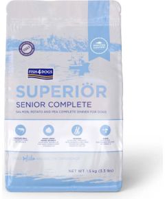 FISH4DOGS Superior Senior S Salmon - dry dog food - 1,5kg