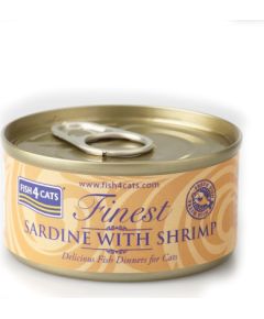 Fish4dogs FISH4CATS Sardine with shrimp - wet cat food - 70g