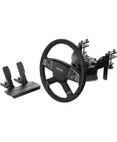 Gaming set - R5 base + TSW truck steering wheel + SRP-Lite pedals + Moza Racing RS071 clamps (PC)