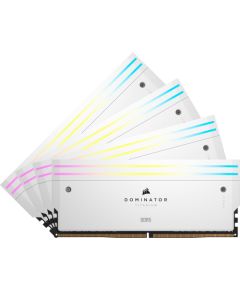 Corsair DDR5 - 64GB - 6400 - CL - 32 (4x 16 GB) quad kit, RAM (white, CMP64GX5M4B6400C32W, Dominator Titanium, INTEL XMP)