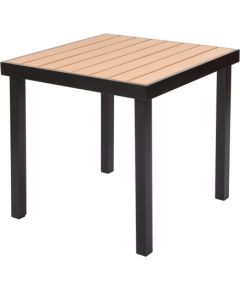 Mirpol Garden table IZZY 4-seater 79x79x74 brown/black