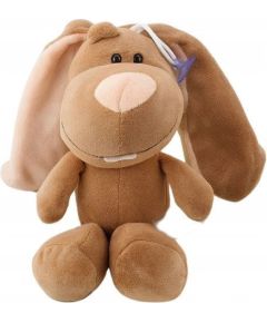 Leantoys Pluszowa Maskotka Przytulanka Zajączek Z Przyssawką Brązowy 23 x 12 cm