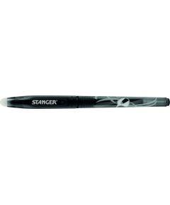 STANGER Eraser Gel Pen 0.7 mm, black, 12 pcs 18000300070