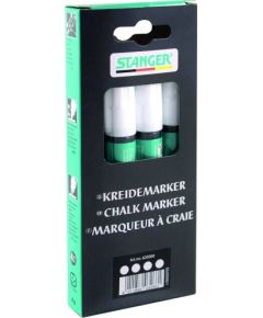 STANGER chalk MARKER 3-5mm, white, 4 pcs 620000