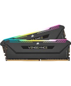 Corsair DDR4 - 16 GB -3600 - CL - 18 - Dual Kit, RAM (black, CMH16GX4M2Z3600C18, Vengeance RGB PRO SL)