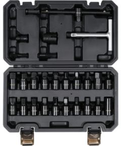 Uzgriežņa galviņu komplekts Yato YT-05998; 3/8''; 26 gab.