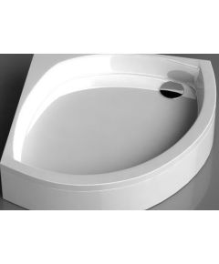 Vispool dušas paliktnis C-90, 900x900 mm, h=240 mm, r=550 mm, bez paneļa, balta akmens masas