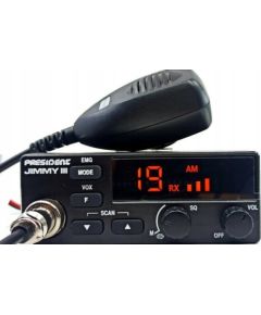 President Jimmy III AM/FM CB radio Black