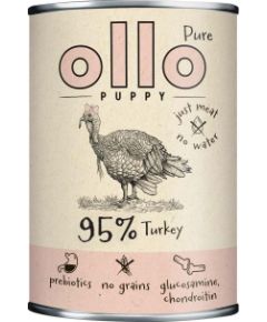 OLLO Puppy Pure Turkey - wet dog food - 400 g