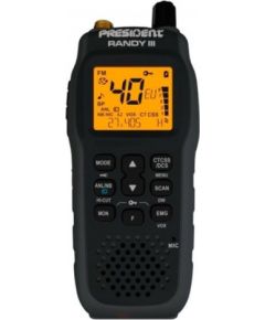 President Randy ASC AM/FM CB Portable Radio Black