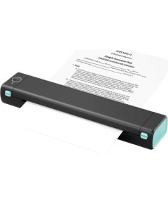 Portable A4 label printer Phomemo M08F (black and green)