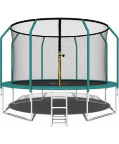 Trampolina ogrodowa Funfit Trampolina Ogrodowa Premium dla dzieci 374cm (12FT) z Siatką Wewnętrzną i Drabinką
