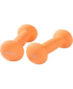 Tunturi Neoprēna hanteles, 1kg, Oranžas, Pāris
