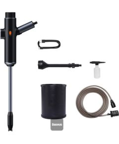 Pārnēsājamā elektriskā auto mazgāšanas sprausla ar dubulto jaudu（set）Black BASEUS