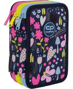 Triple decker pencil case with equipment CoolPack Jumper 3 IN THE GARDEN