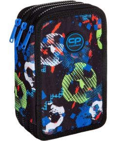 Triple decker pencil case with equipment CoolPack Jumper 3 FOOTBALL