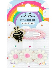 Invisibobble Snap Clip Kids Happy Spring Bee - Sponka do vlasů 2 ks