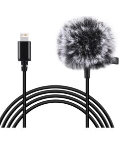 Jack Puluz tie microphone with clip PU426 1.5m 3.5mm Lightning
