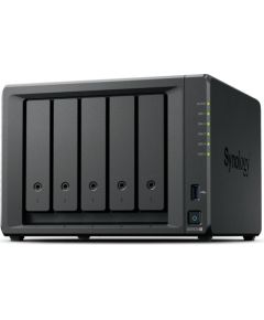 NAS Synology DS1525+, Tower, 5x 2.5"/3.5" SATA + 2x M.2 2280 NVMe SSD, AMD Ryzen V1500B, 8GB DDR4 (max.32GB), 2x 2.5GbE RJ-45, 2x USB 3.2, adapter 120W