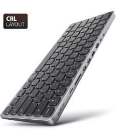 KEYBOARD + I/O HUB 9IN1/0.6M HMC-KB-CRL AXAGON