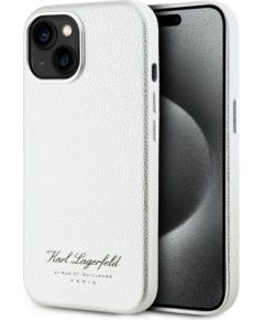 Karl Lagerfeld -  Karl Lagerfeld Grained PU Hotel RSG Case for iPhone 15 Grey