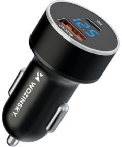 Wozinsky   Wozinsky WDCCAC USB-C USB-A 36W car charger - black