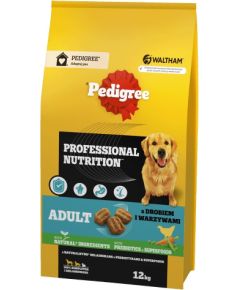 PEDIGREE Professional Nutrition Adult with poultry and vegetables, medium and large breeds - dry dog food - 12kg