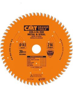 Griešanas disks metālam CMT 226; 136x1,5x20; Z56; 0°