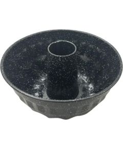 Veidne, metāla, apaļa ar caurumu, nepiedegošs pārklājums, melna, diametrs 22 cm, Klausberg, KB 7839