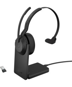 Jabra Evolve2 55, with charging station (black, mono, UC, USB-A, Link380a)
