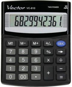 Vector VC-810 Office Calculator, black