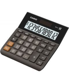 Casio MH-12BK-S 12-digit black office calculator