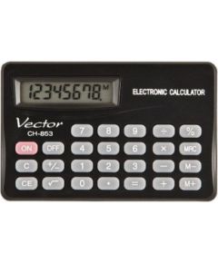 Vector KAV CH-853 pocket calculator, 8 digits, 83 x 53 mm, black
